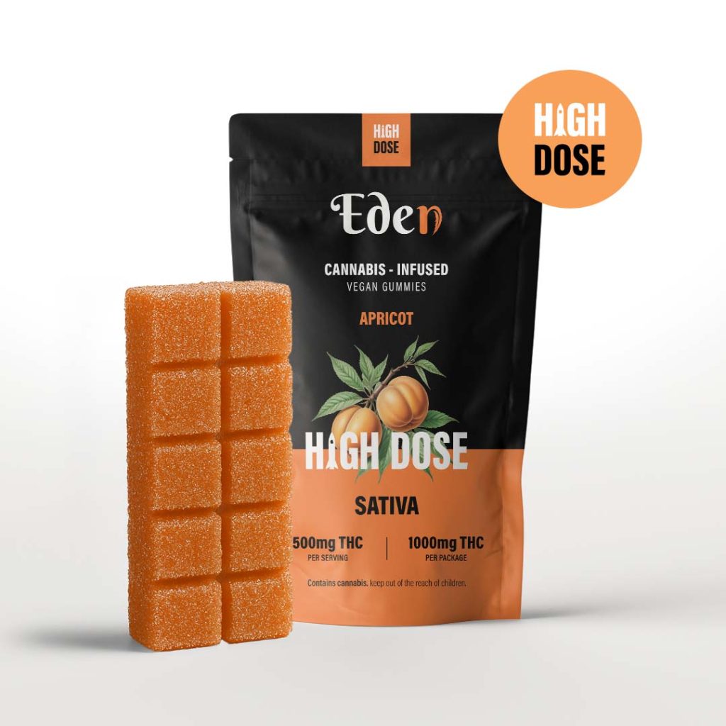 eden high dose 1000mg THC gummies