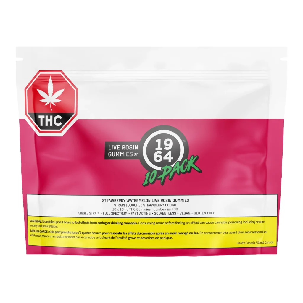 Strawberry Watermelon Live Rosin THC Gummies