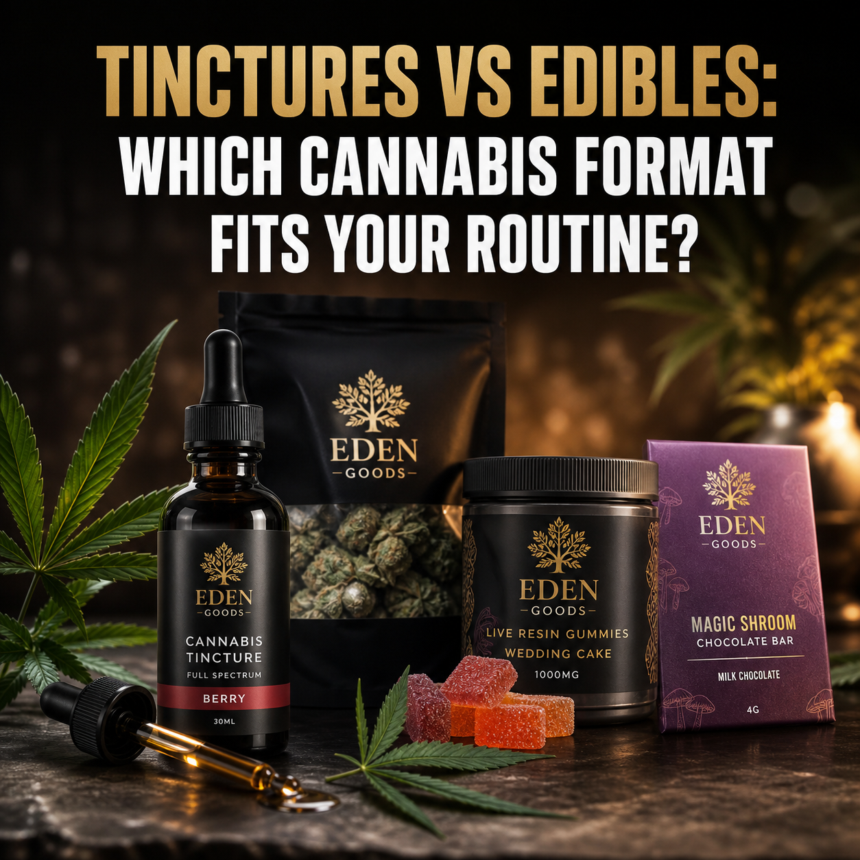 Tinctures vs Edibles: Which Cannabis Format Fits Your Routine?