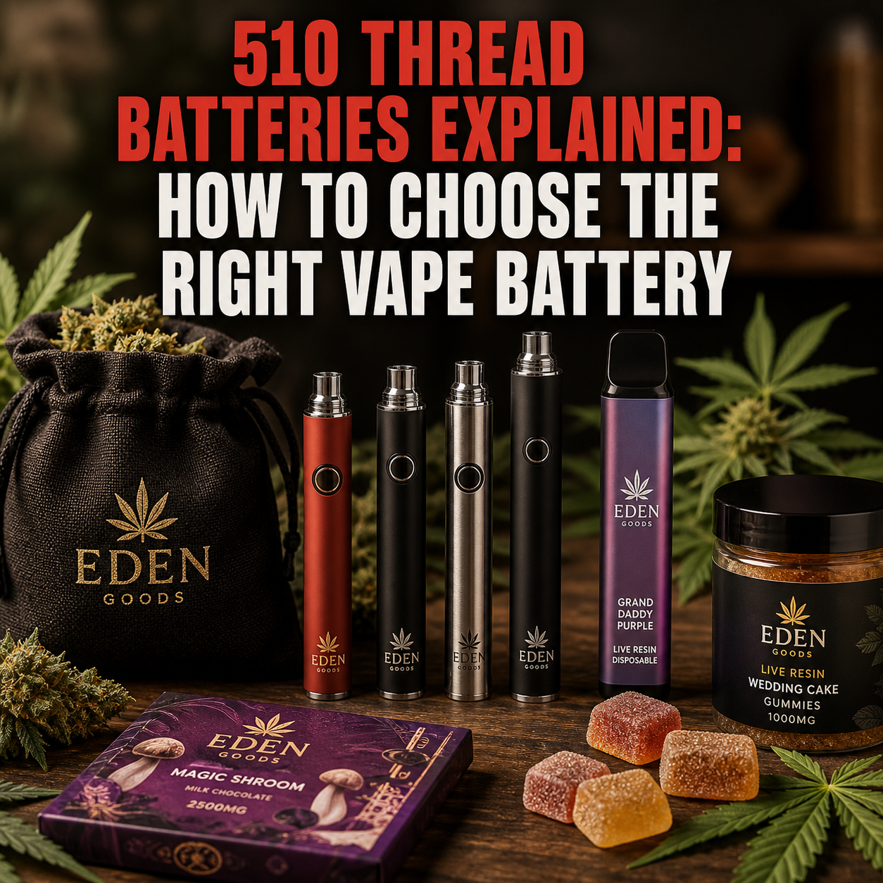 510 Thread Batteries Explained: How to Choose the Right Vape Battery