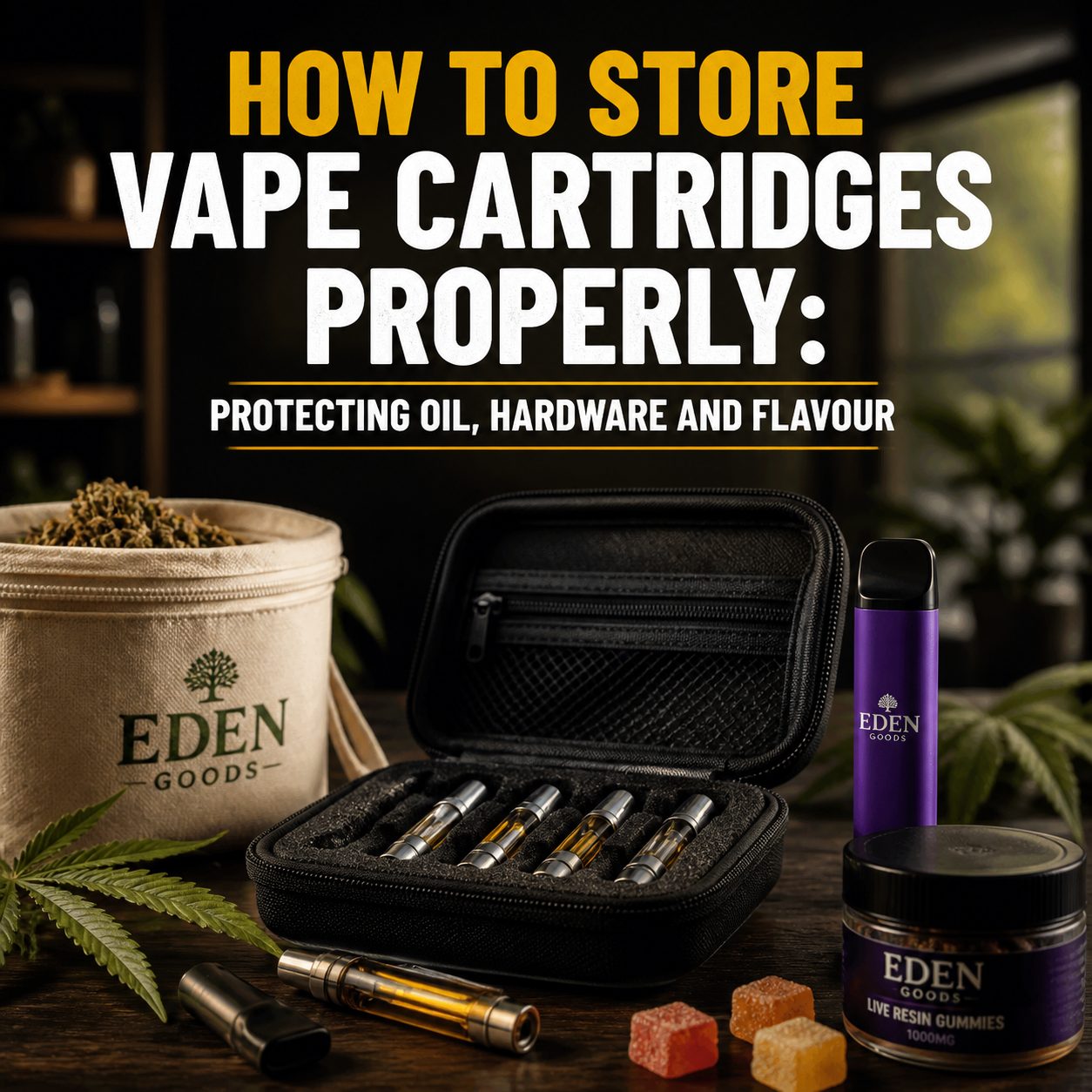 How to Store Vape Cartridges Properly: Protecting Oil, Hardware and Flavour