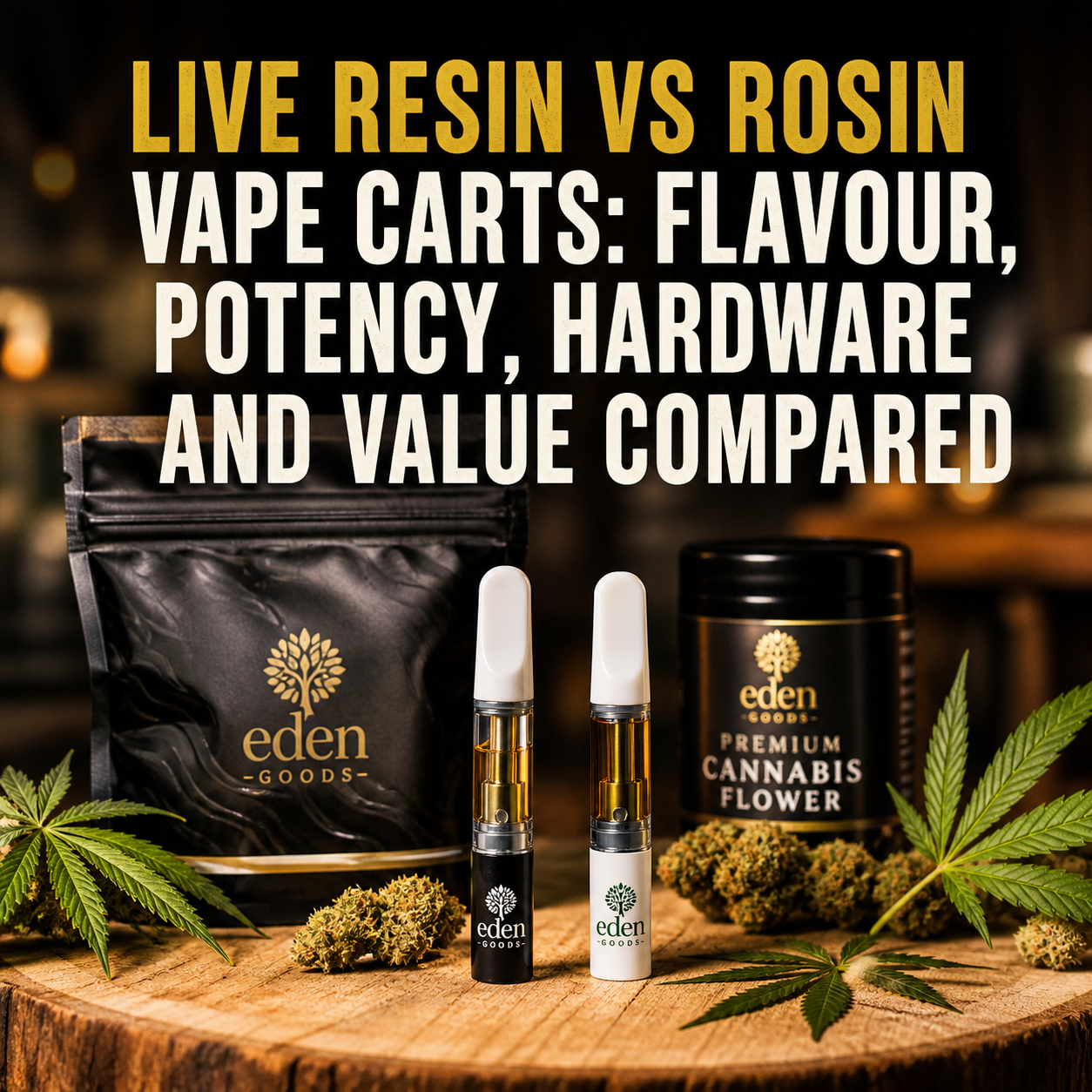 Live Resin vs Rosin Vape Carts: Flavour, Potency, Hardware and Value Compared