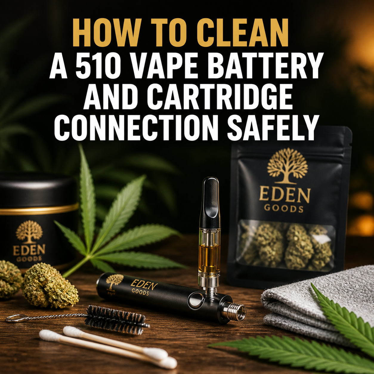 How to Clean a 510 Vape Battery and Cartridge Connection Safely