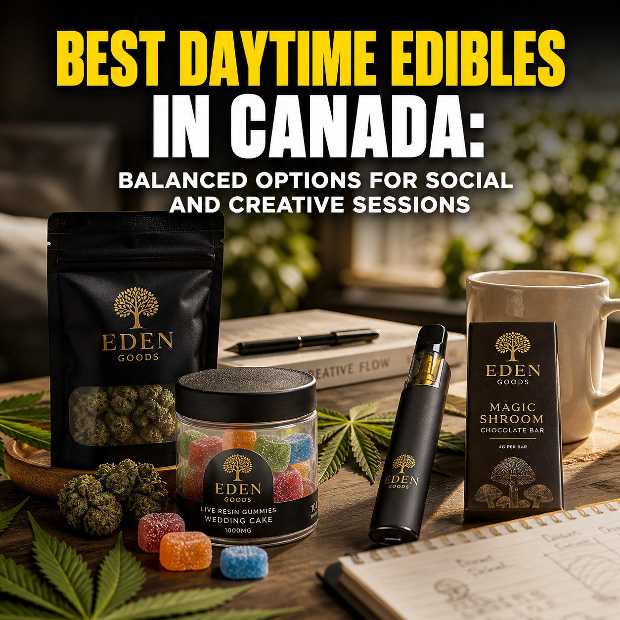 Best Daytime Edibles in Canada: Balanced Options for Social and Creative Sessions