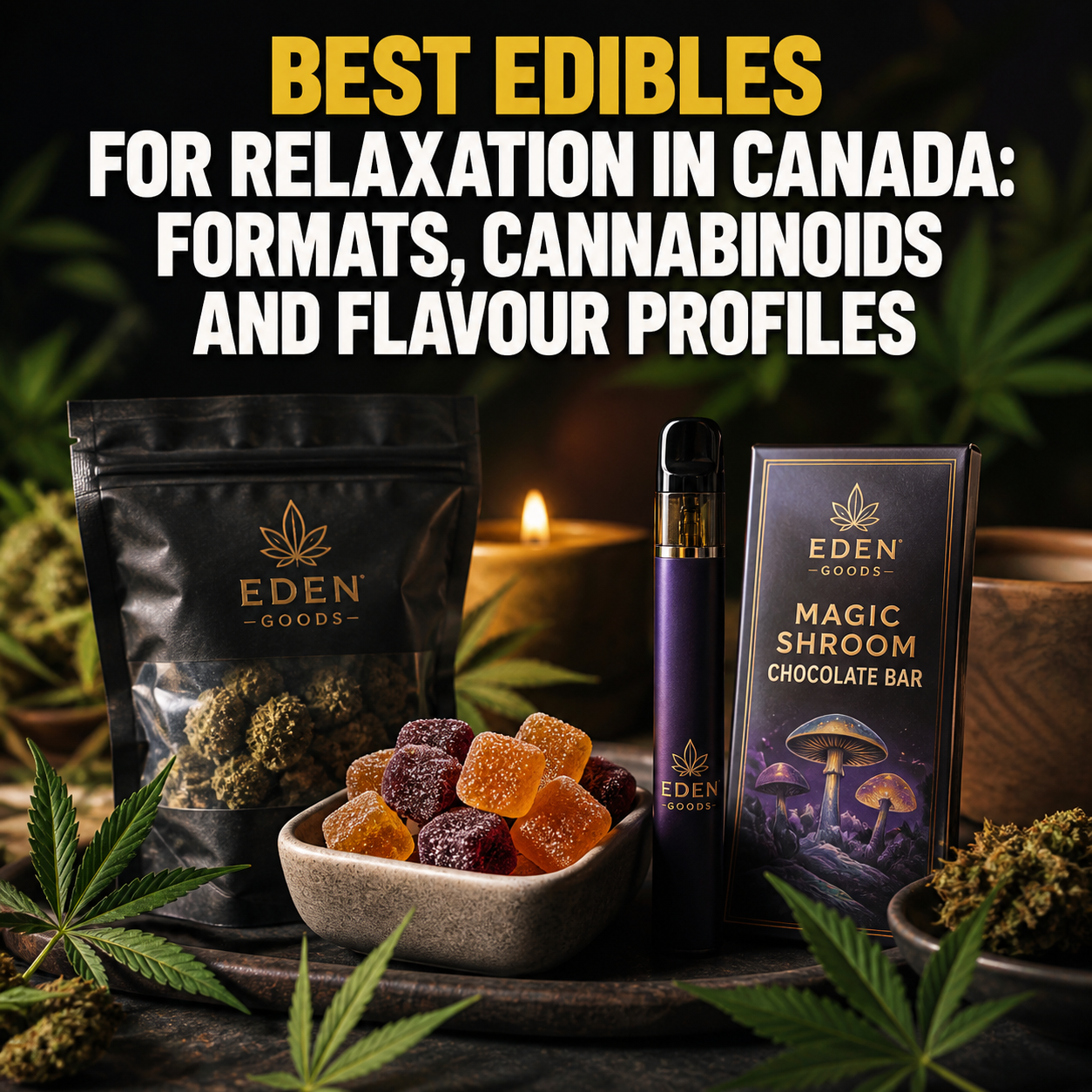 Best Edibles for Relaxation in Canada: Formats, Cannabinoids and Flavour Profiles