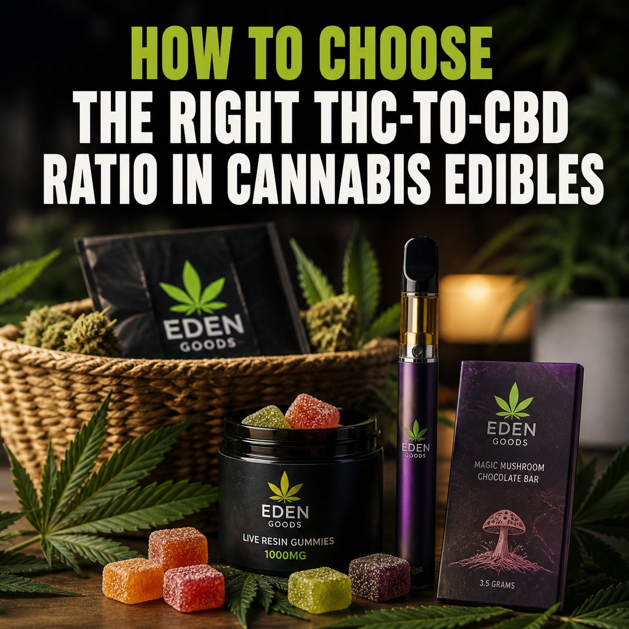 How to Choose the Right THC-to-CBD Ratio in Cannabis Edibles