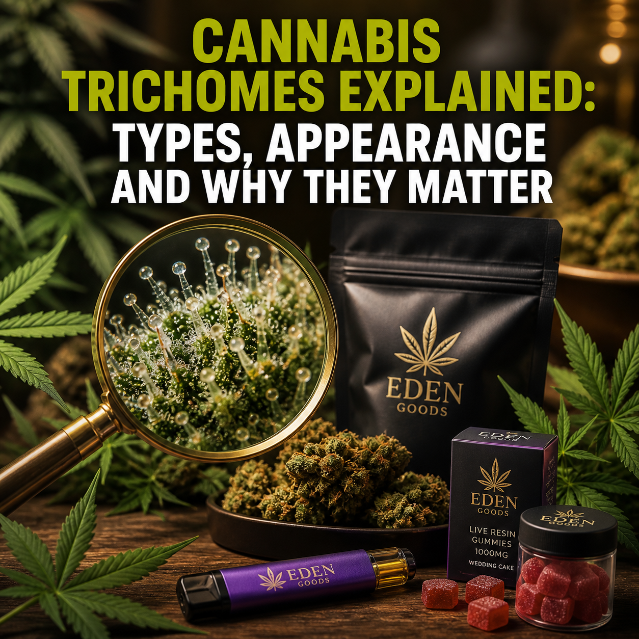 Cannabis Trichomes Explained: Types, Appearance and Why They Matter