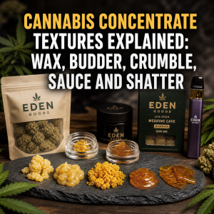 Cannabis Concentrate Textures Explained: Wax, Budder, Crumble, Sauce and Shatter