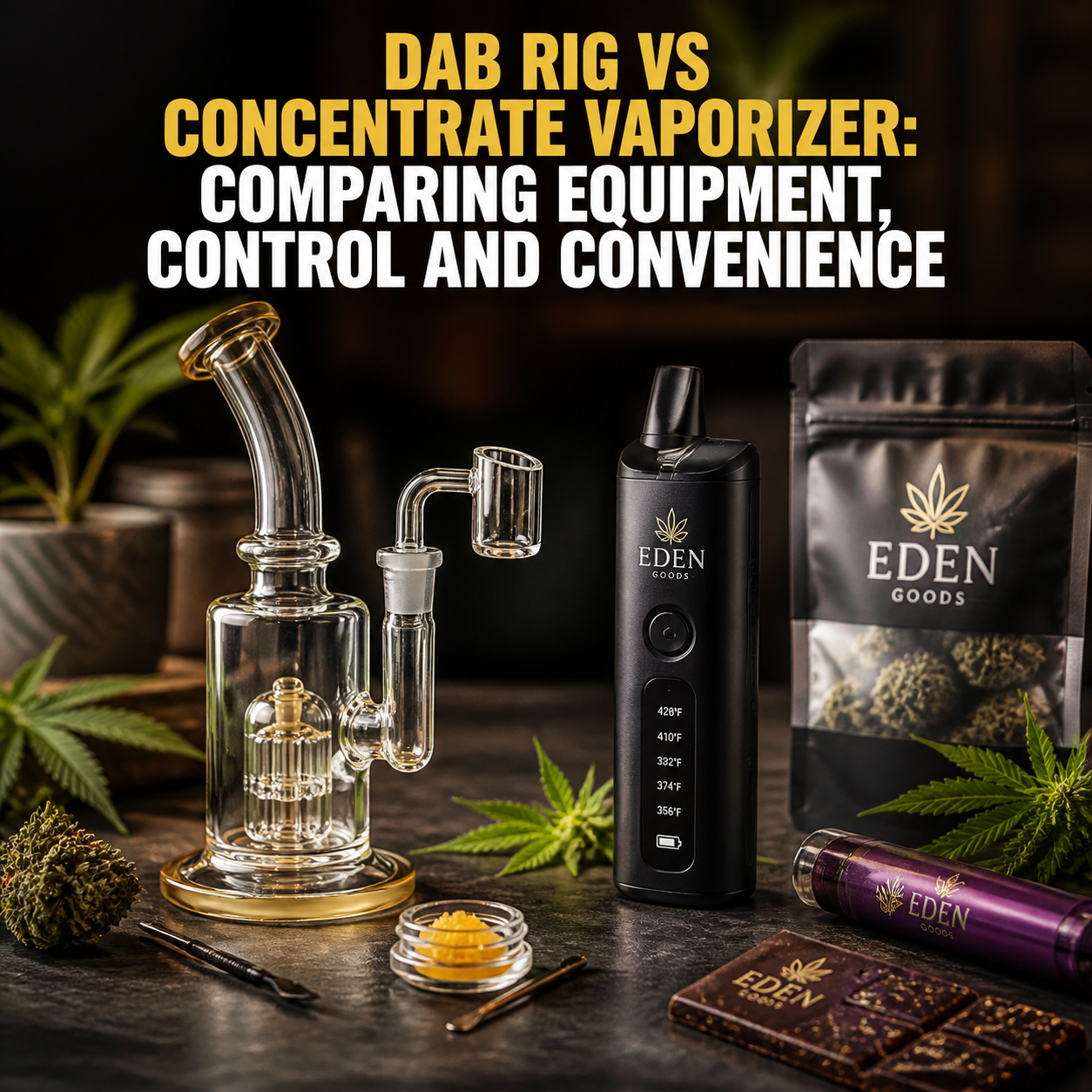 Dab Rig vs Concentrate Vaporizer: Comparing Equipment, Control and Convenience