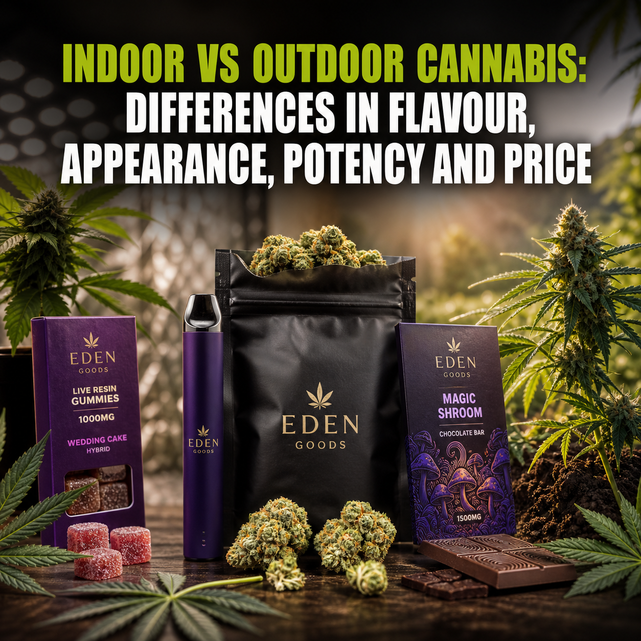 Indoor vs Outdoor Cannabis: Differences in Flavour, Appearance, Potency and Price