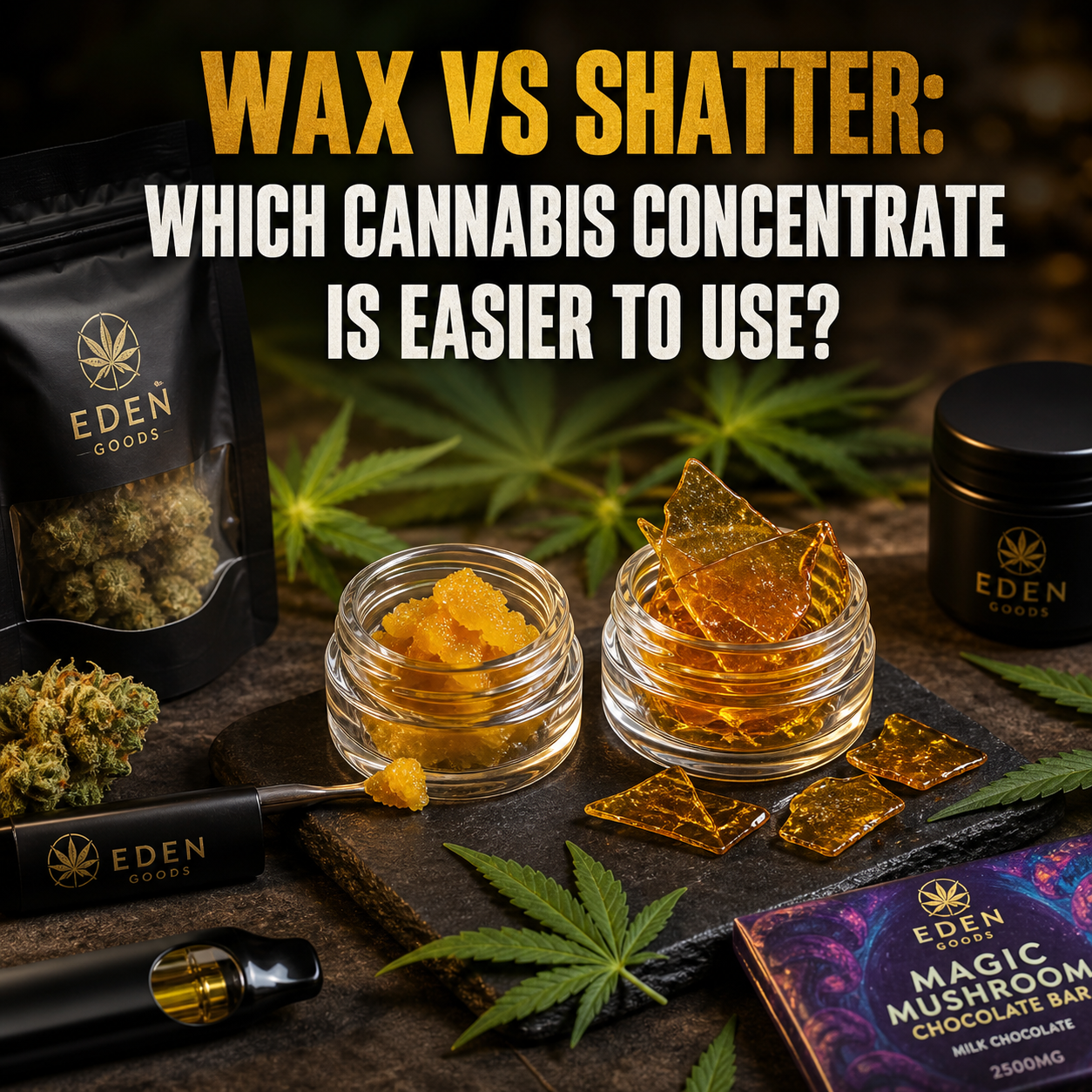 Wax vs Shatter: Which Cannabis Concentrate Is Easier to Use?