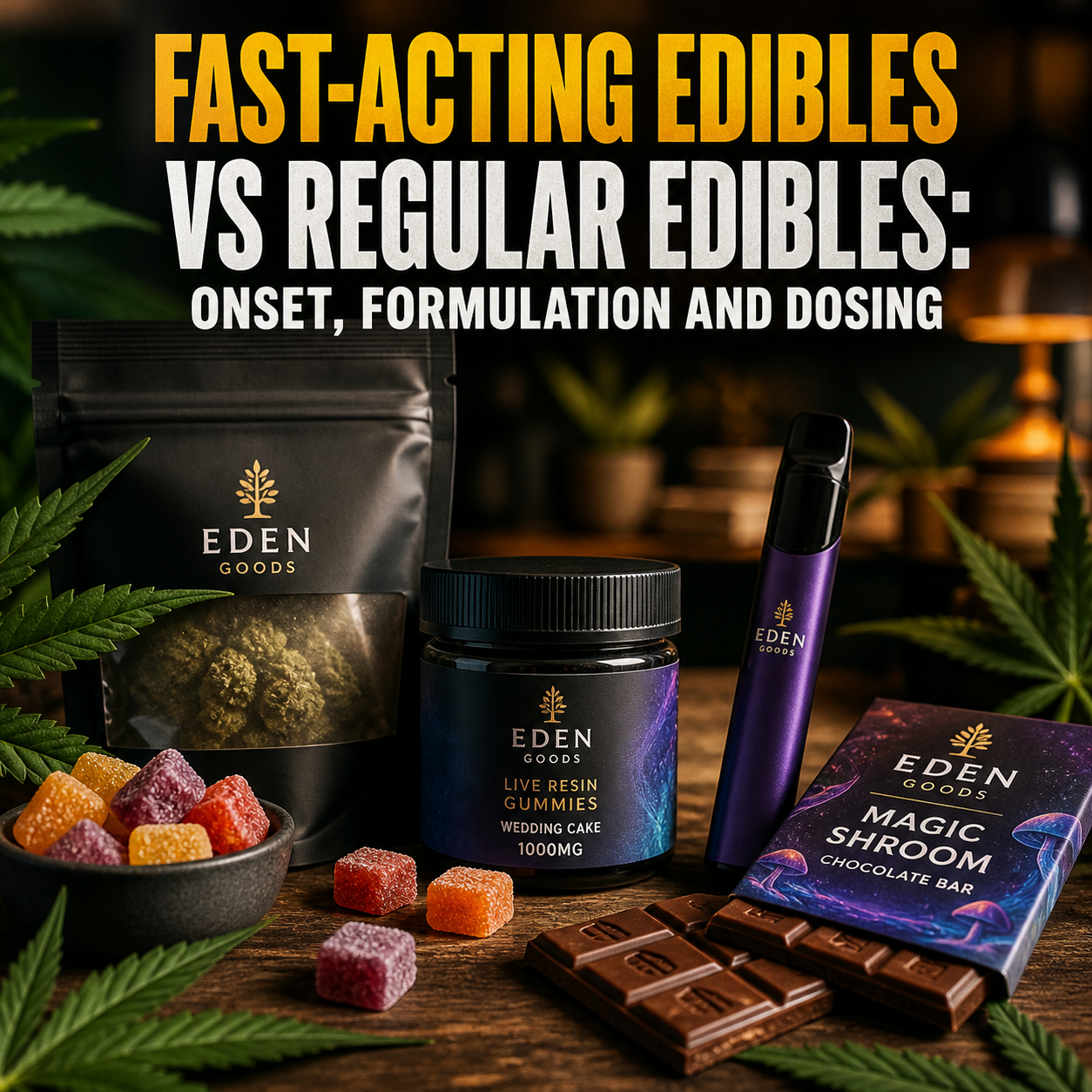 Fast-Acting Edibles vs Regular Edibles: Onset, Formulation and Dosing