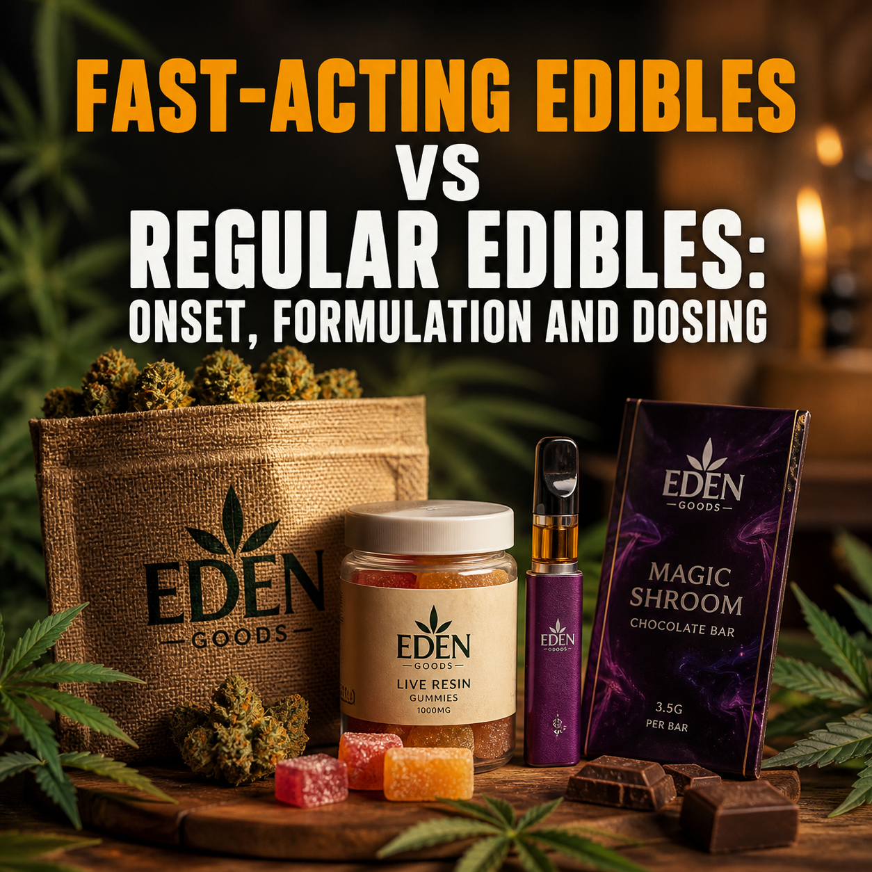 Fast-Acting Edibles vs Regular Edibles: Onset, Formulation and Dosing